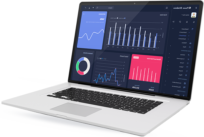 Laptop Power BI Data Chart